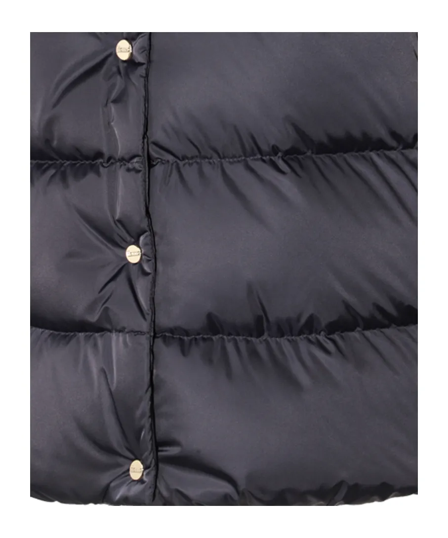 Logo Plaque High-Neck Padded Jacket