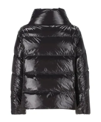 Zipped Hooded Down Jacket