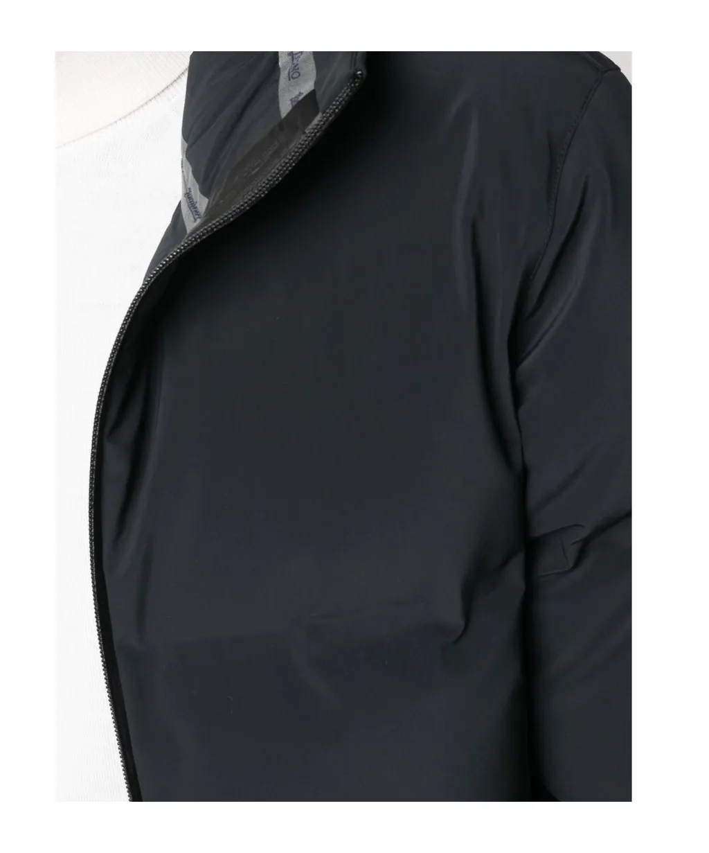 Zip-Up Quilted Bomber Jacket