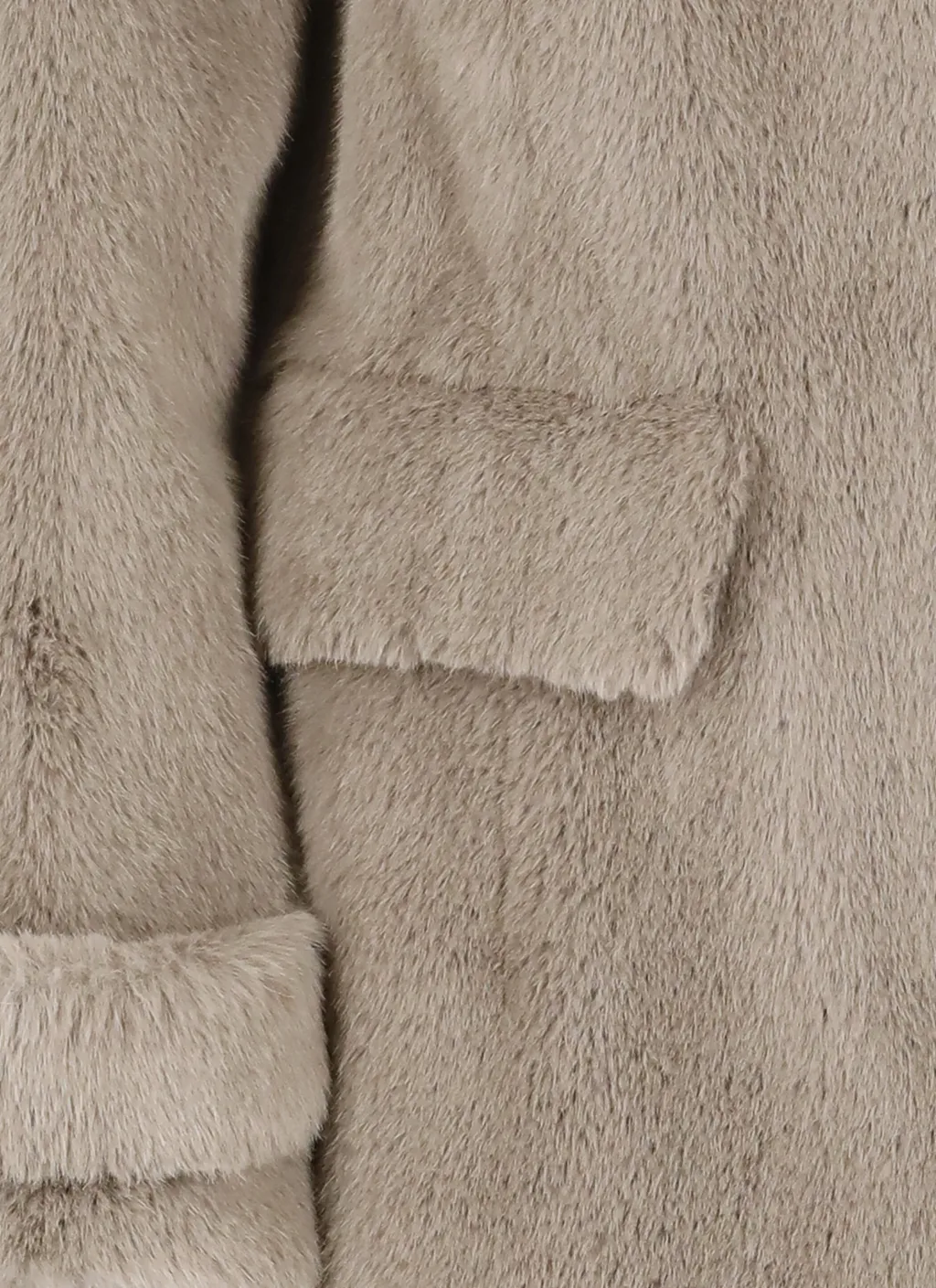 Button-Detailed Brushed-Effect Coat