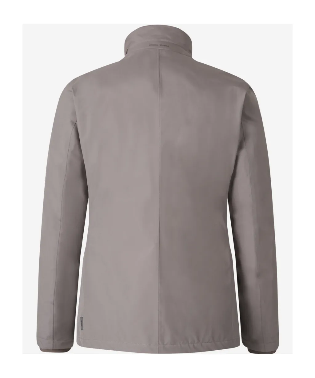 High-Neck Buttoned Padded Jacket