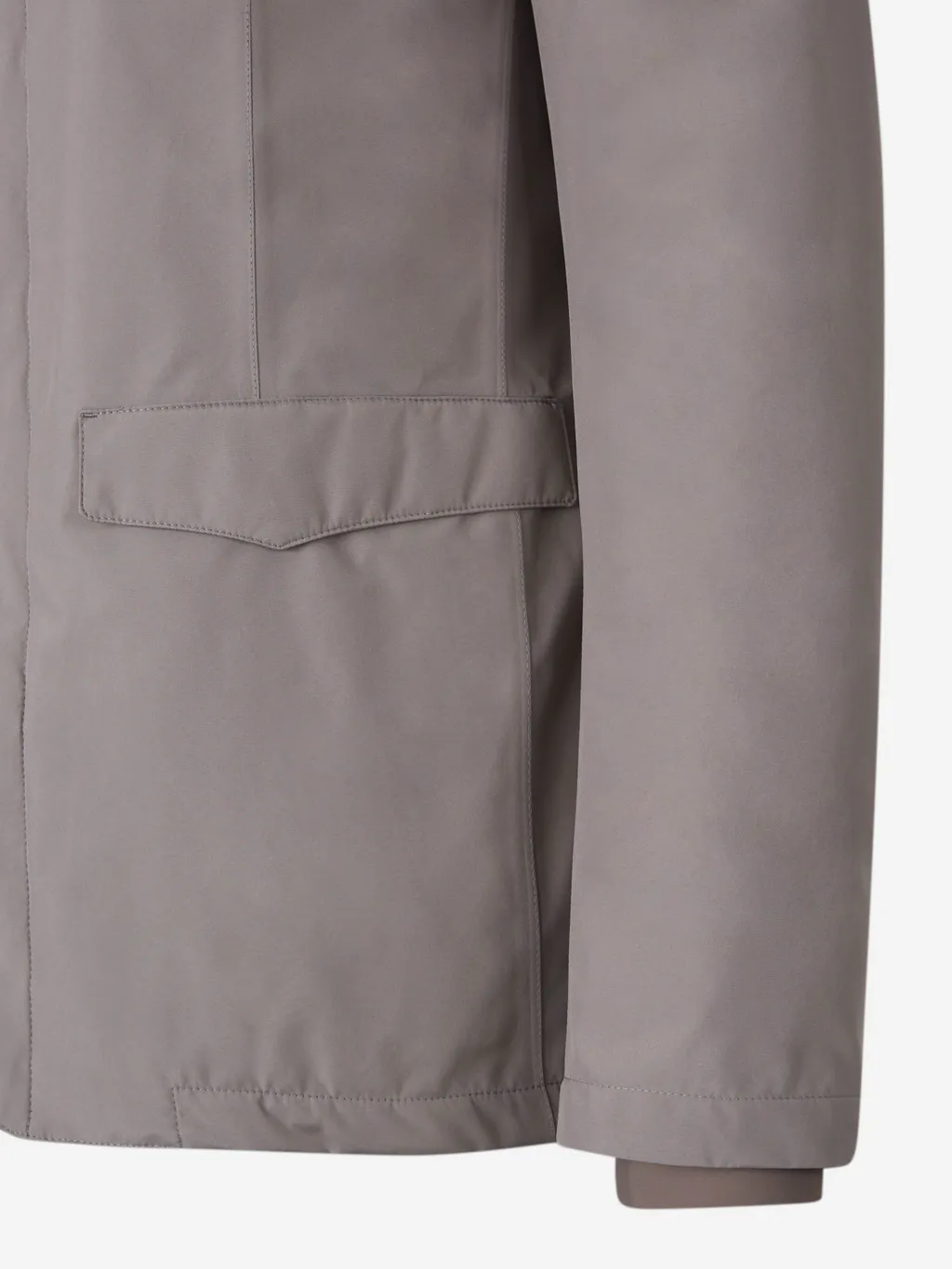High-Neck Buttoned Padded Jacket