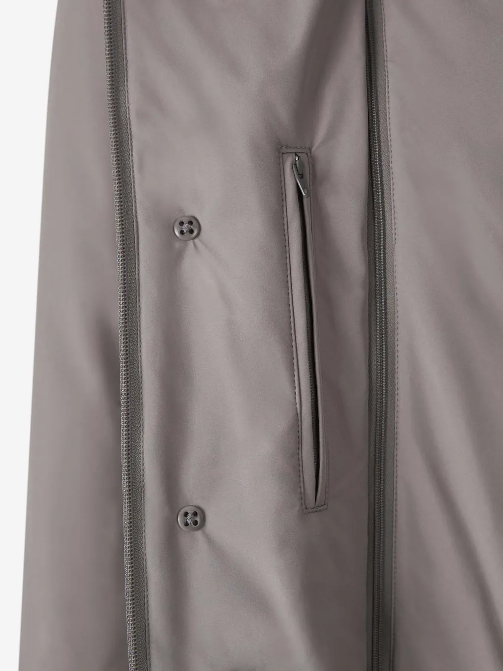 High-Neck Buttoned Padded Jacket