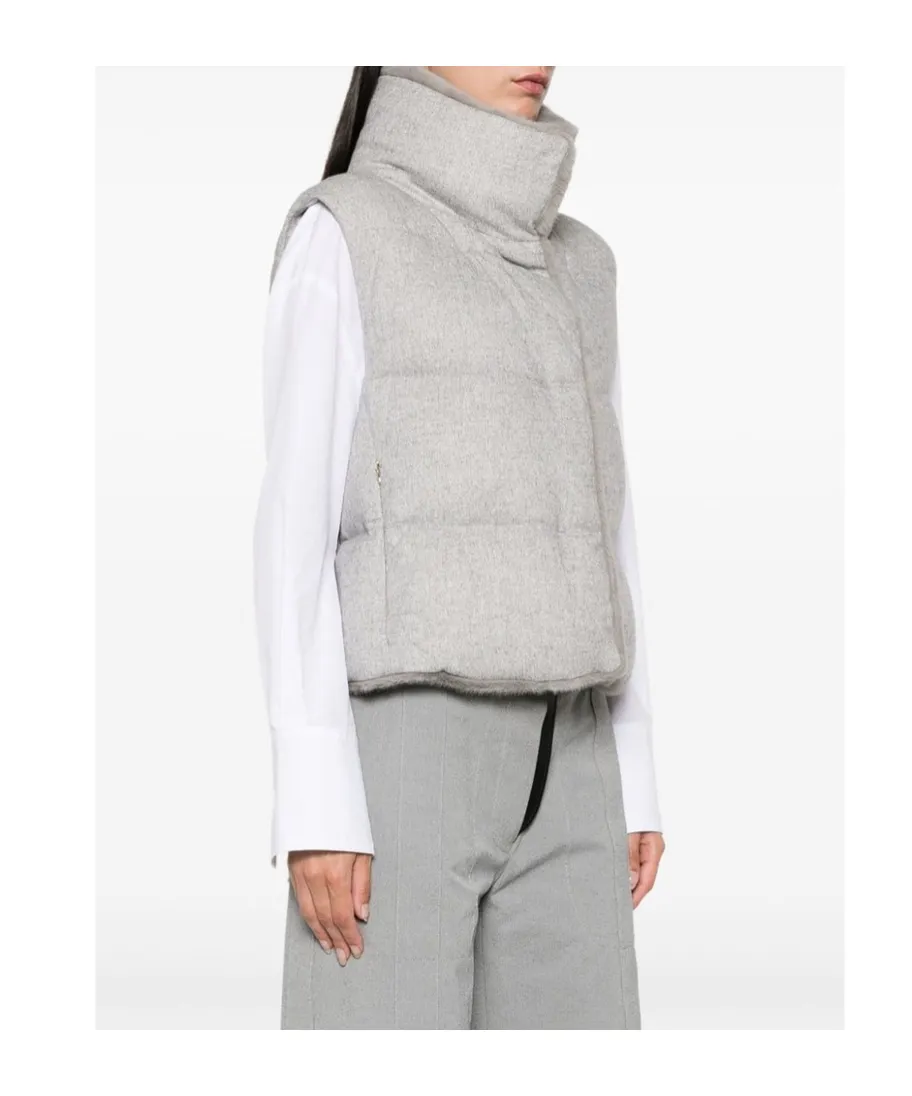High-Necked Down Vest