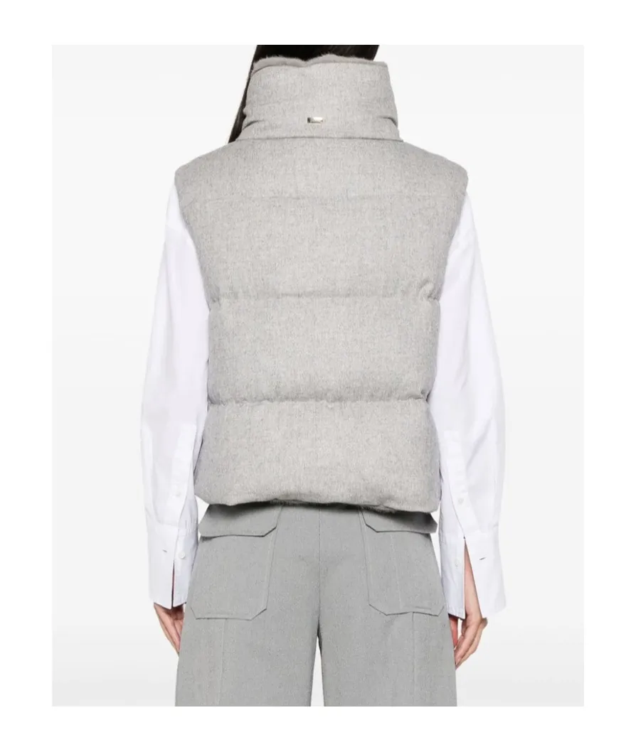 High-Necked Down Vest
