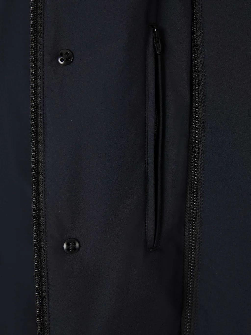 High-Neck Buttoned Padded Jacket