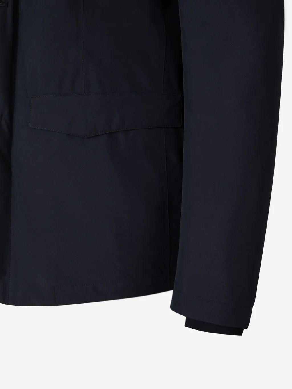 High-Neck Buttoned Padded Jacket