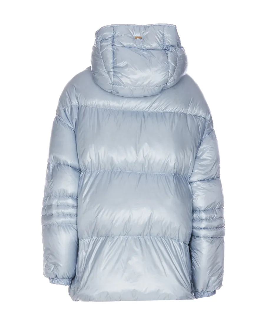 Padded Down-Feather Zip-Up Jacket
