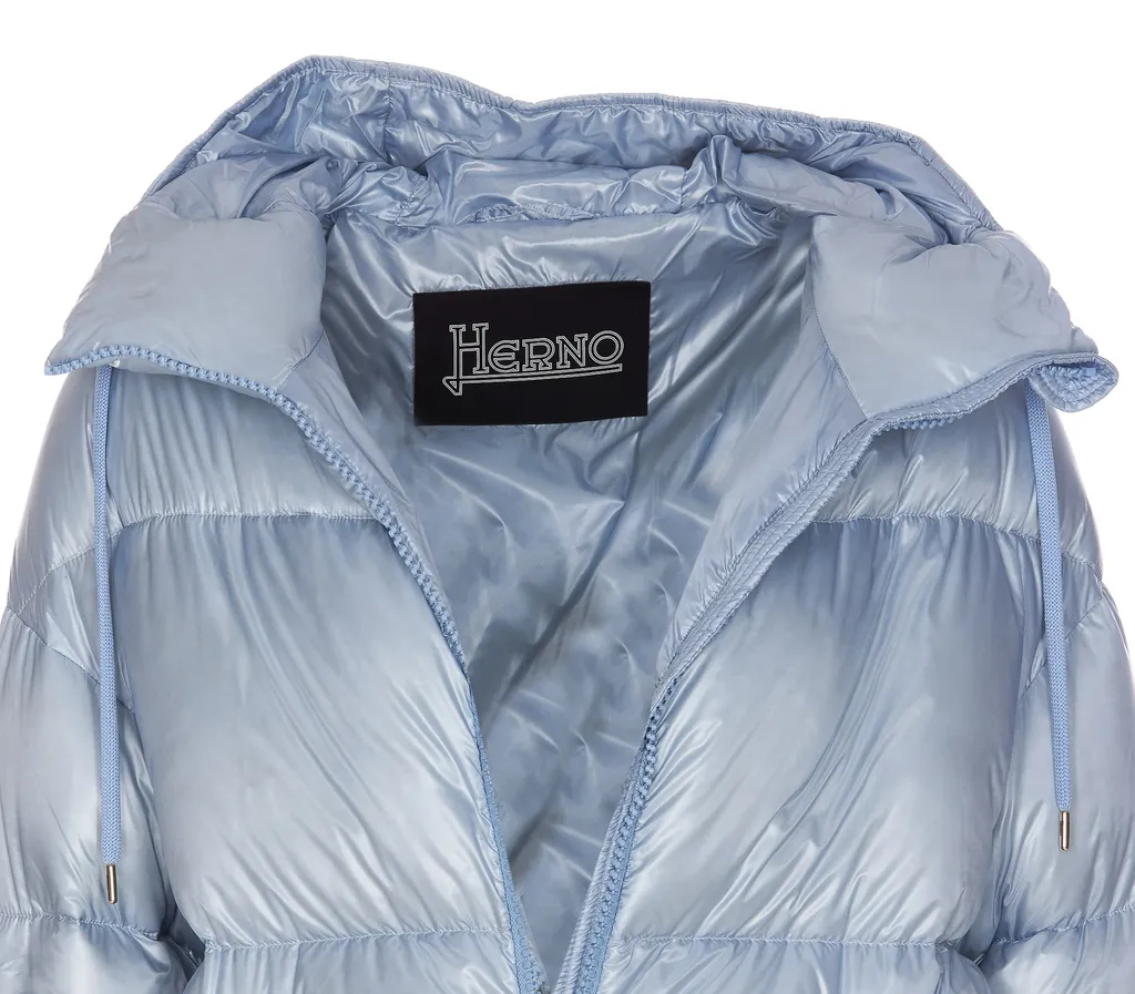 Padded Down-Feather Zip-Up Jacket