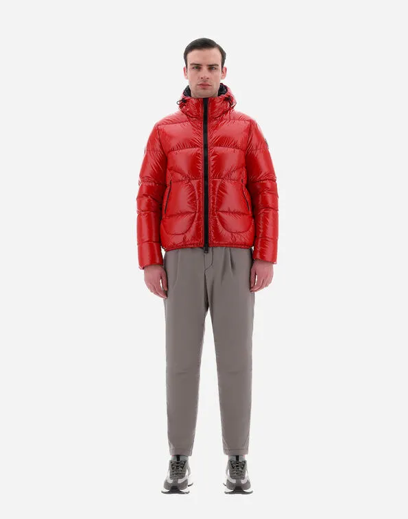 Logo Patch Zip-Up Padded Jacket