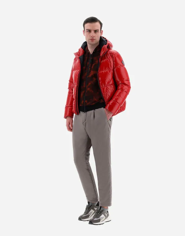 Logo Patch Zip-Up Padded Jacket