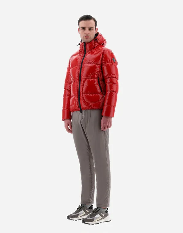 Logo Patch Zip-Up Padded Jacket