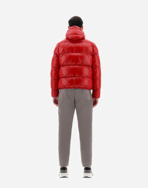 Logo Patch Zip-Up Padded Jacket