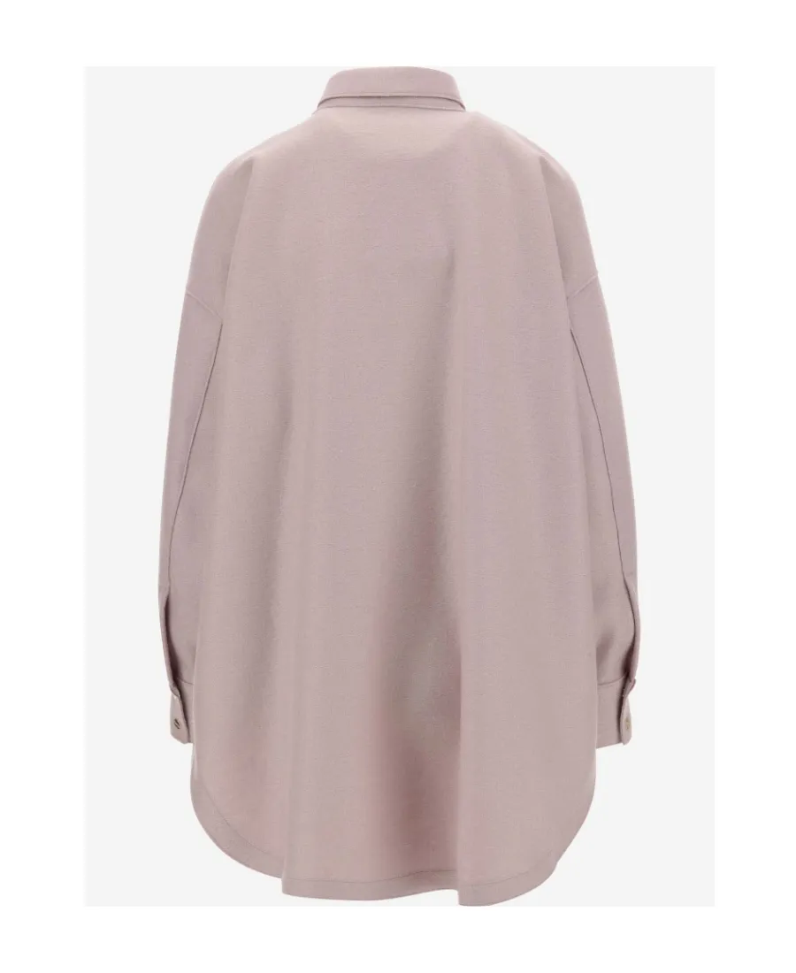 Felted-Finish Virgin Wool Shirt