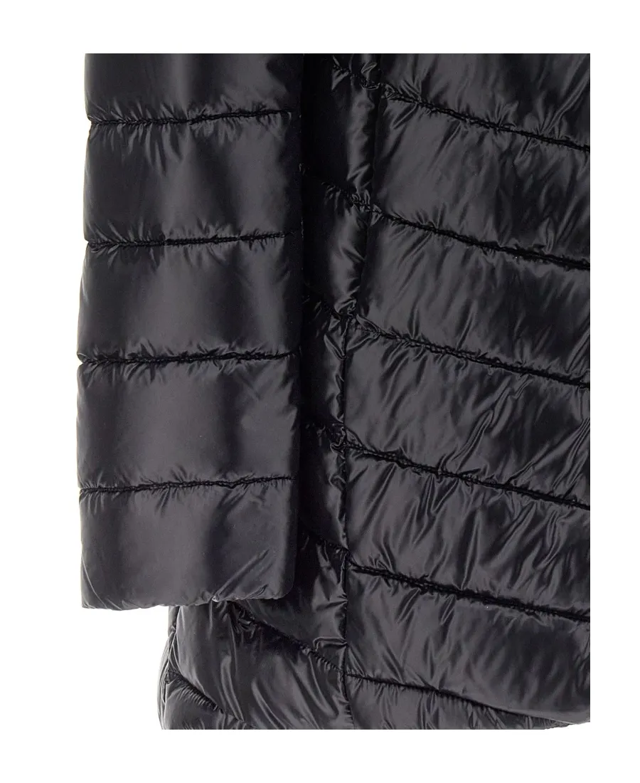 Quilted Hooded Drawstring Puffer Jacket