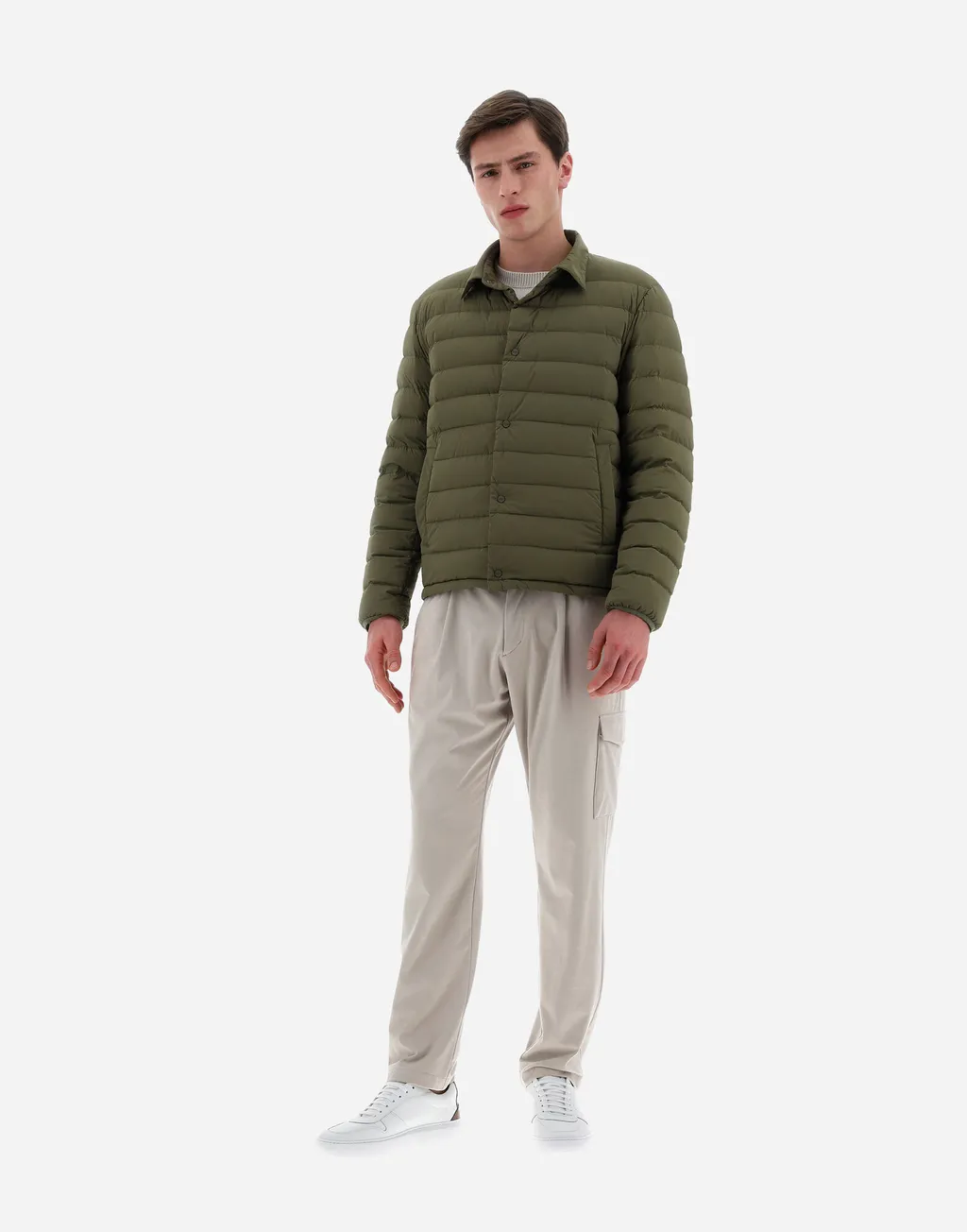 Buttoned Long-Sleeved Jacket