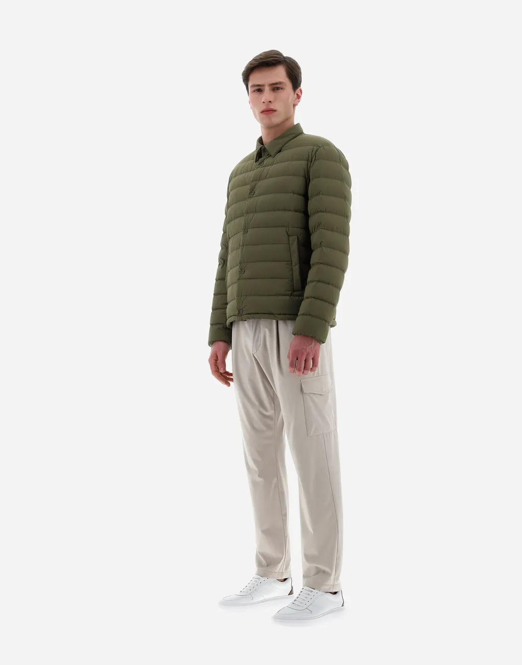 Buttoned Long-Sleeved Jacket