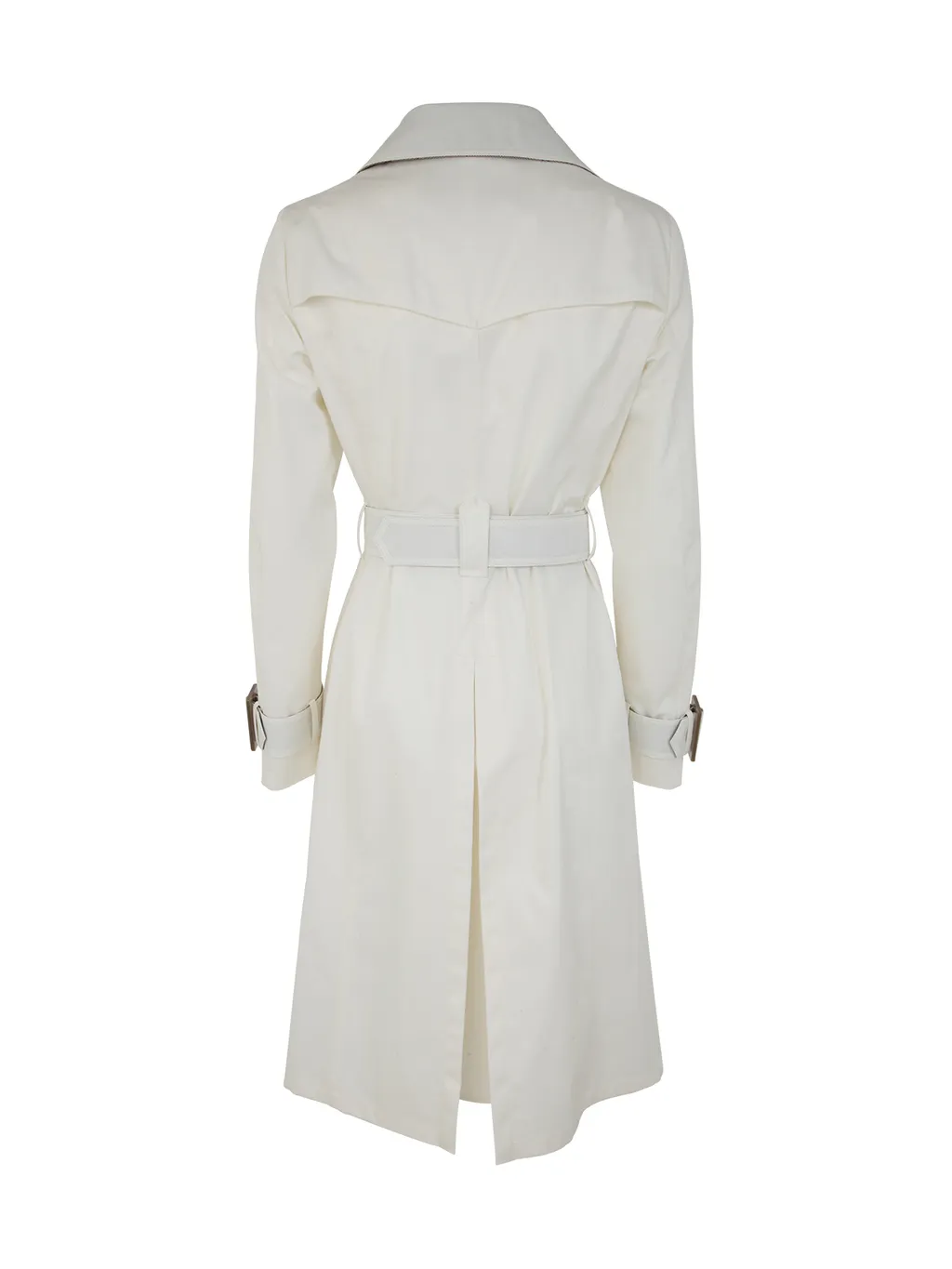 Belted Double-Breasted Trench Coat