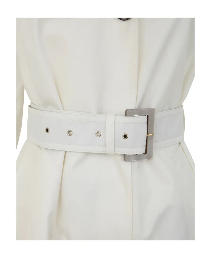 Belted Double-Breasted Trench Coat