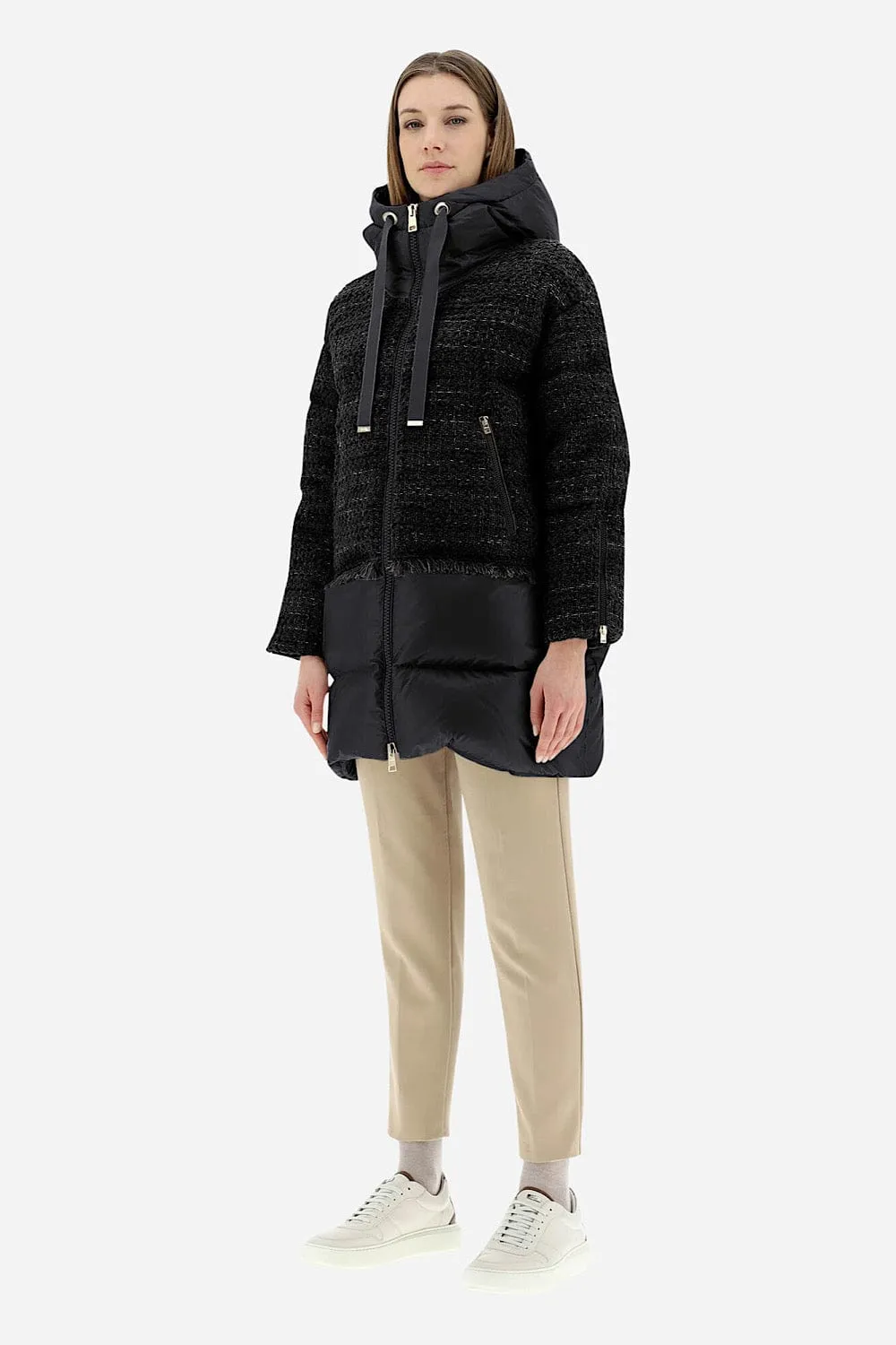 Long-Sleeved Down Jacket