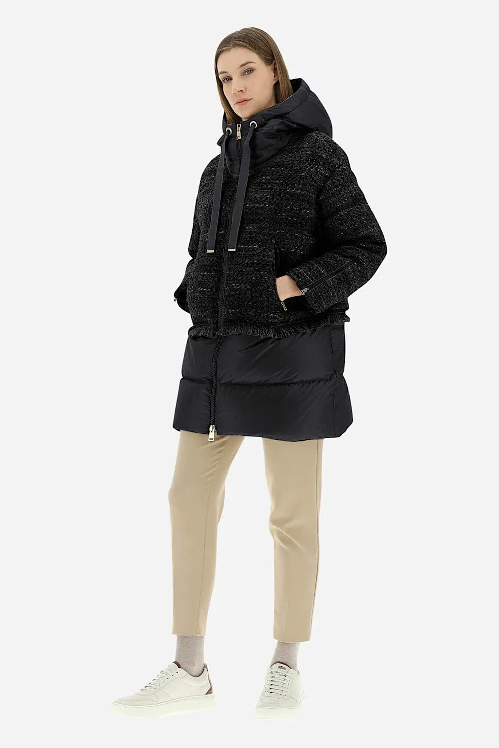 Long-Sleeved Down Jacket