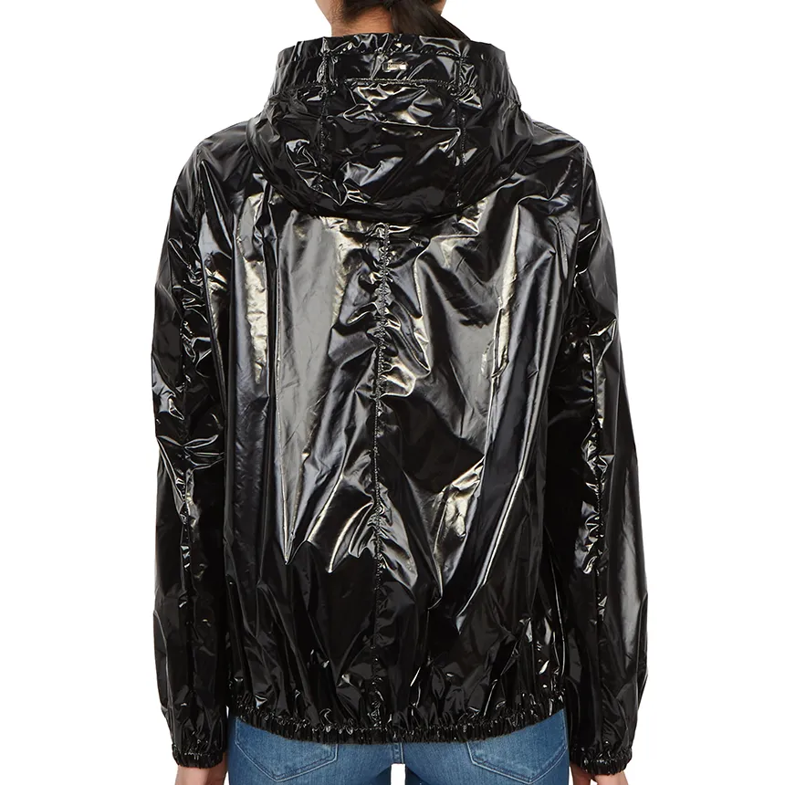 Logo-Patch Zipped Hooded Jacket