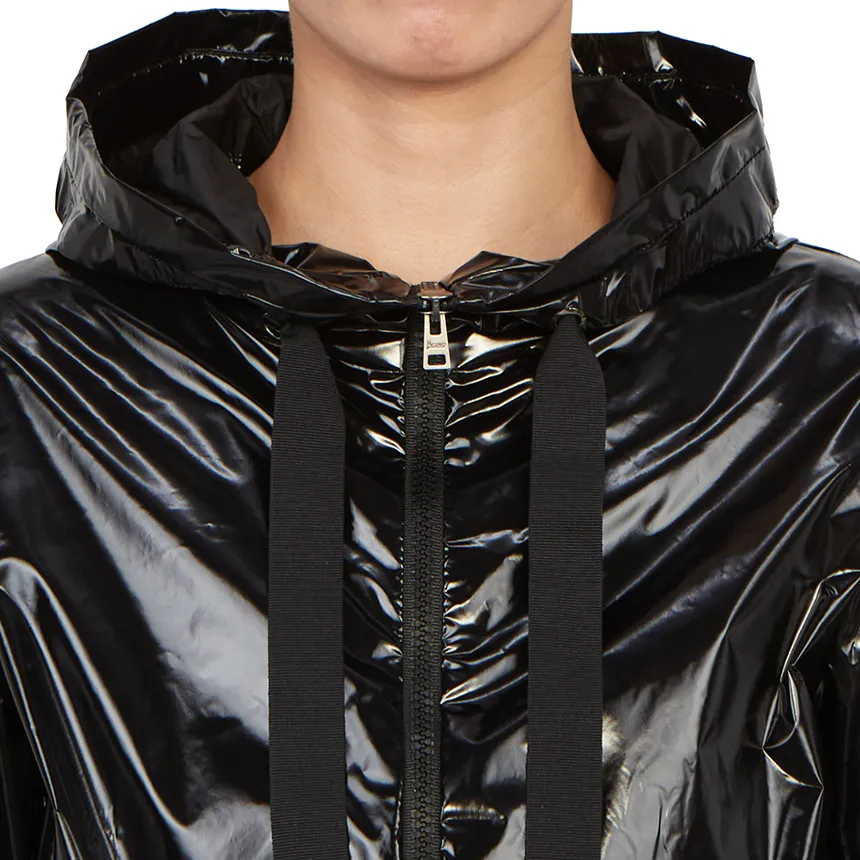 Logo-Patch Zipped Hooded Jacket