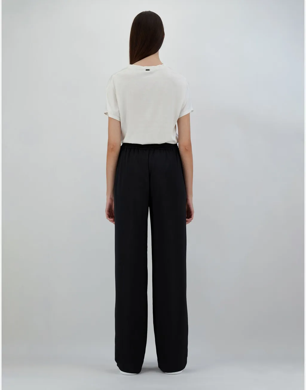 Wide Leg Satin Trousers
