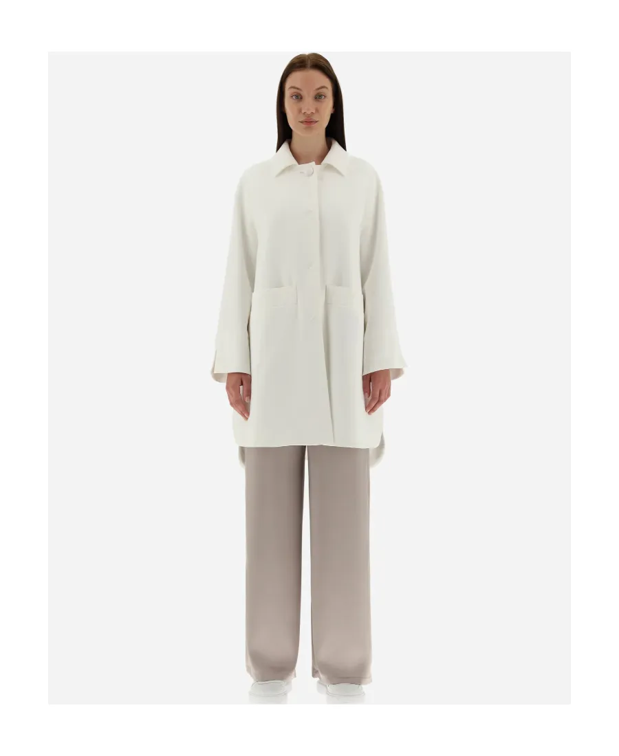 Long-Sleeved Side-Slits Coat