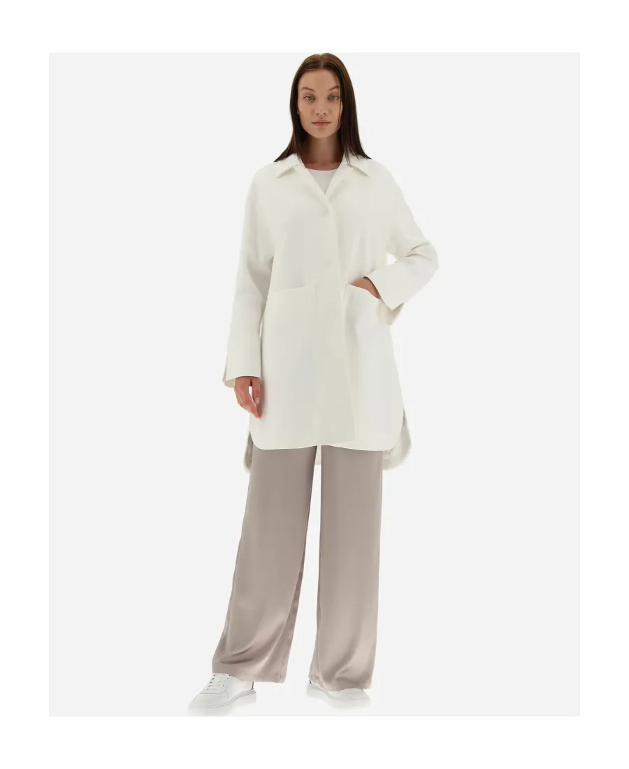 Long-Sleeved Side-Slits Coat