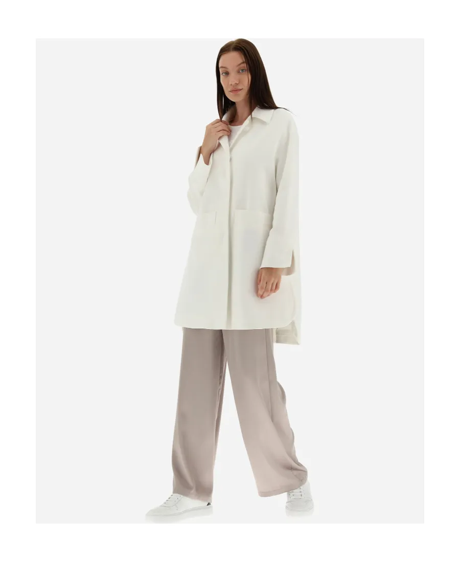 Long-Sleeved Side-Slits Coat