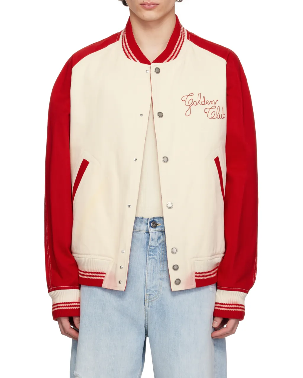 Logo Embroidered Bomber Jacket