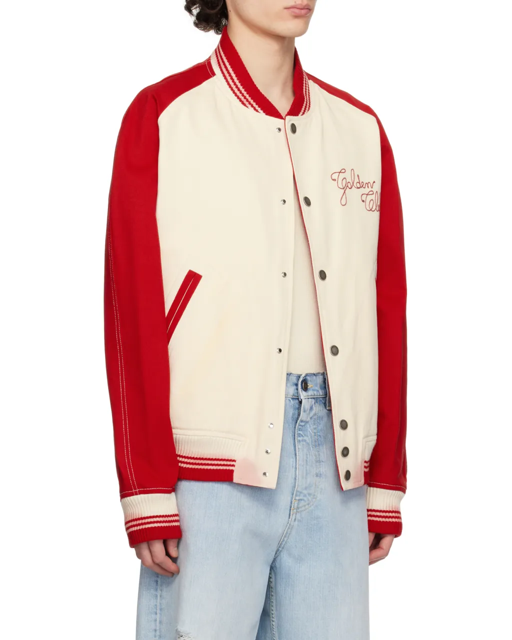Logo Embroidered Bomber Jacket