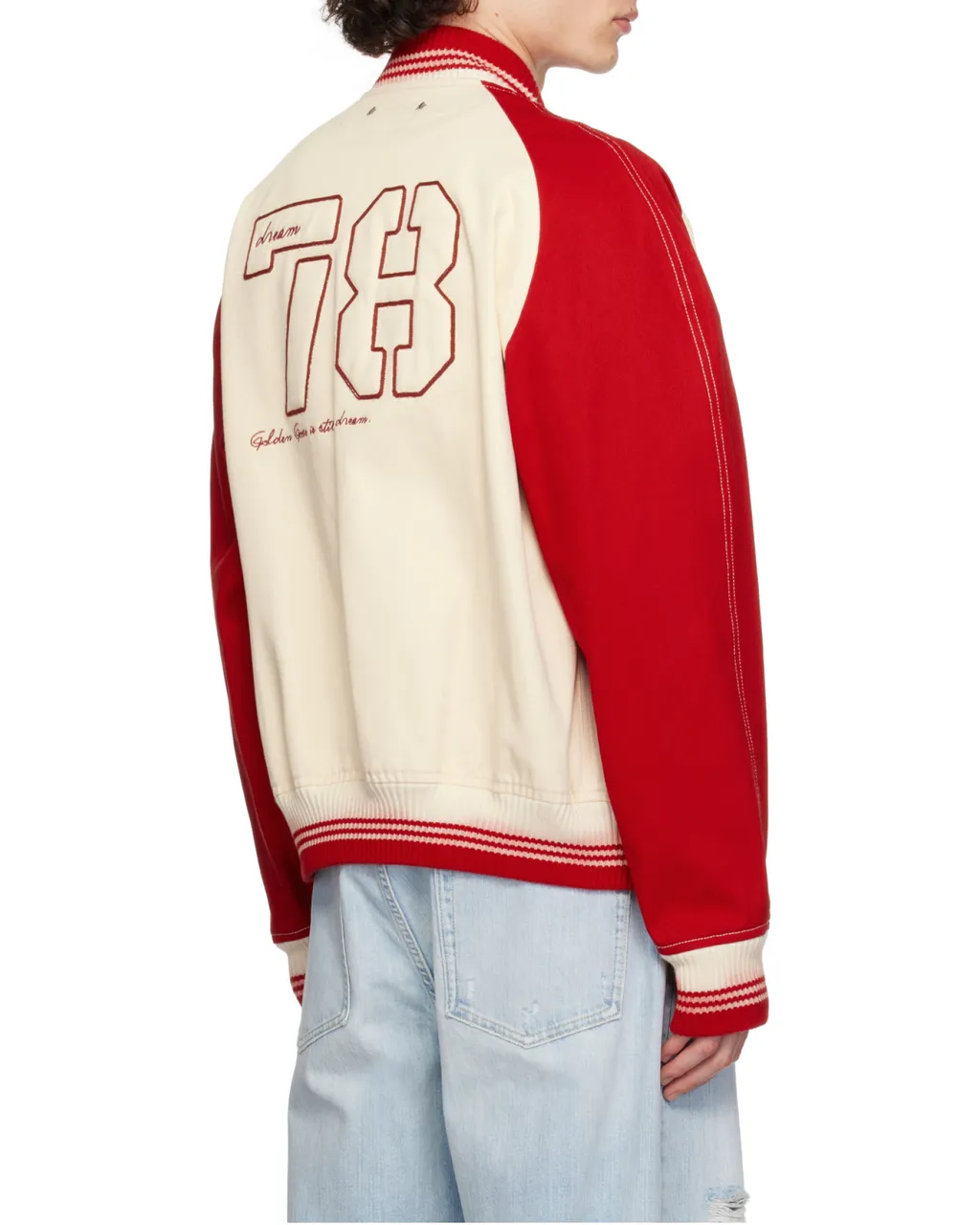 Logo Embroidered Bomber Jacket