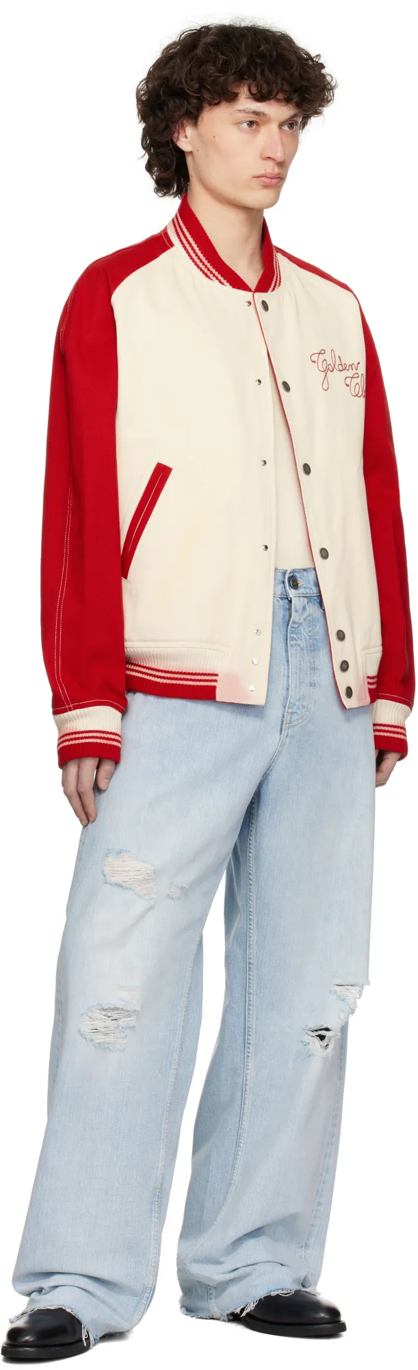 Logo Embroidered Bomber Jacket