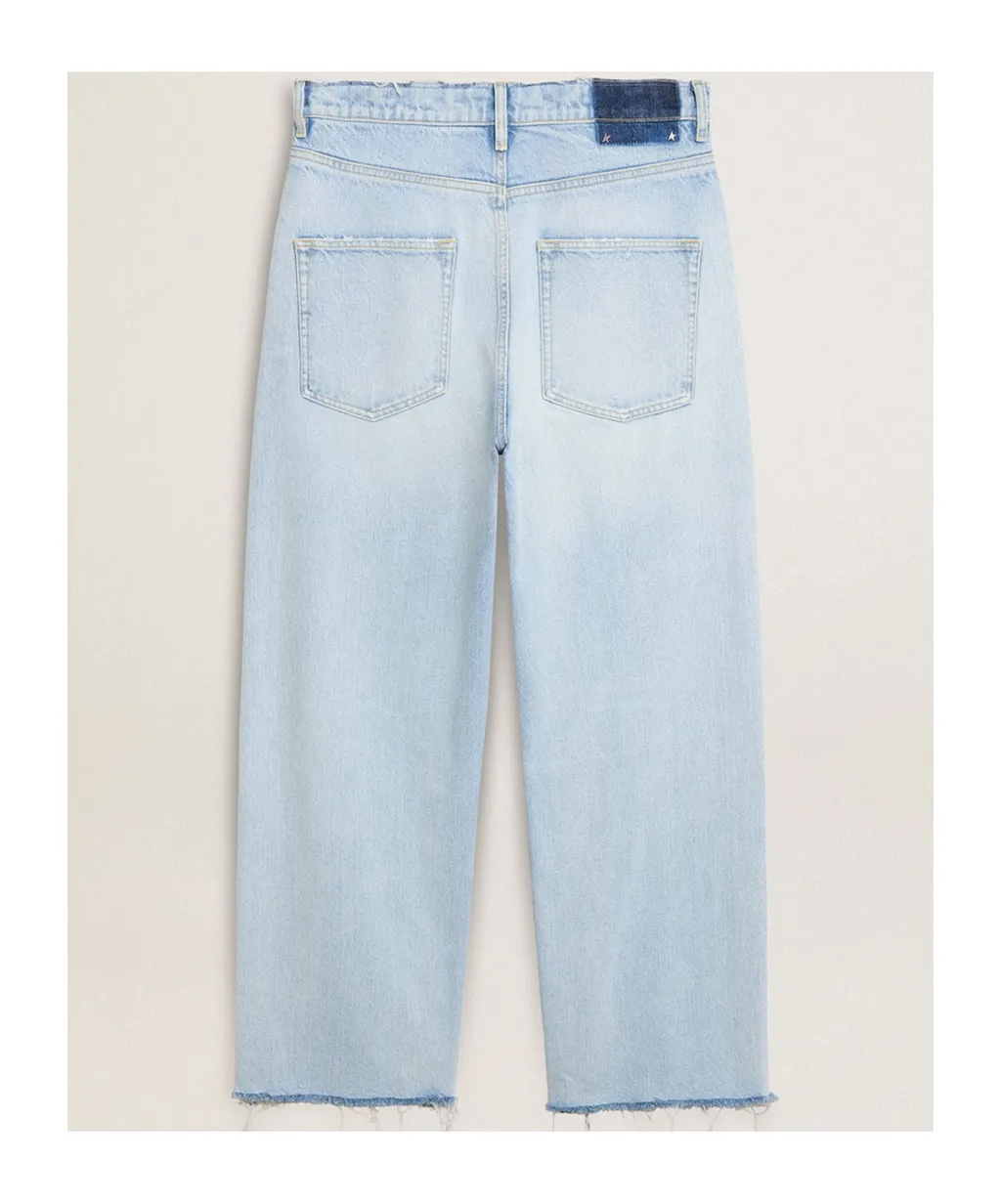 Straight-Leg Distressed Jeans