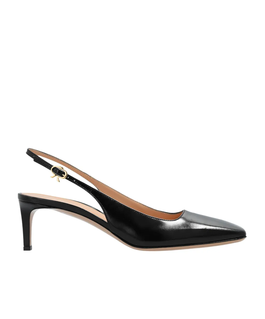 Square Toe Slingback Pumps