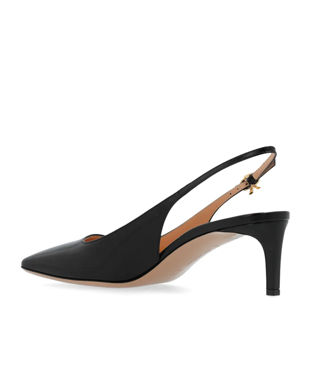 Square Toe Slingback Pumps