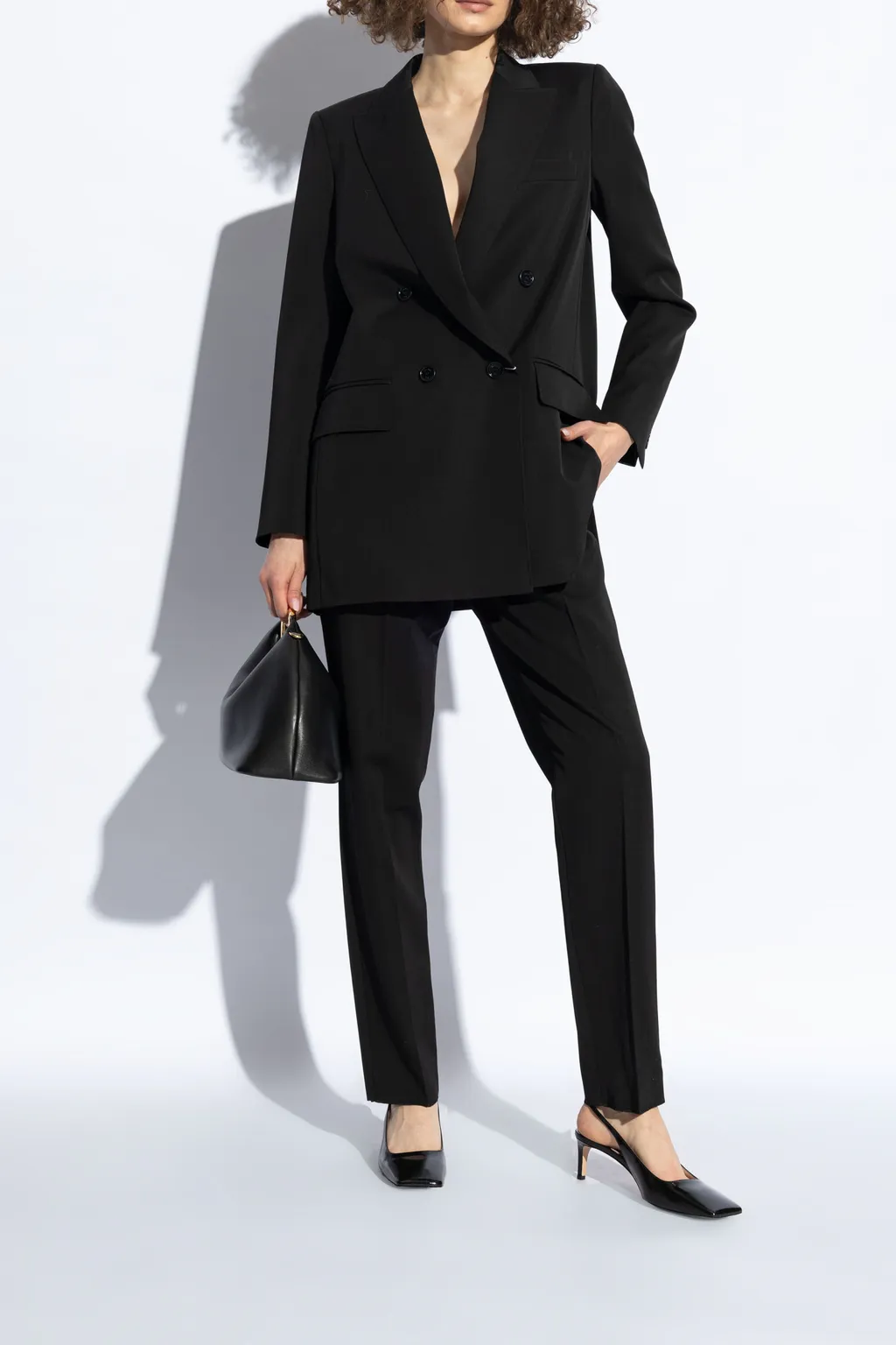 Square Toe Slingback Pumps