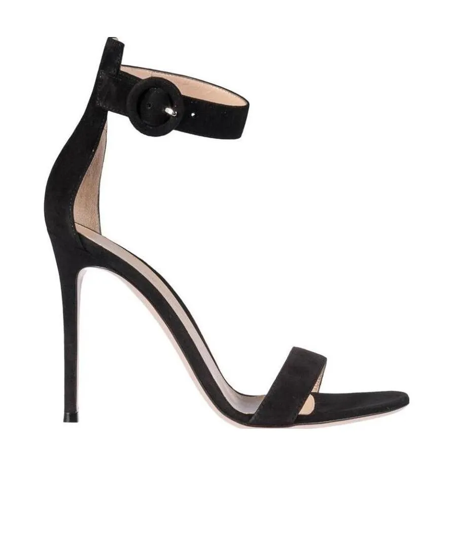 105Mm Suede Stiletto Sandals