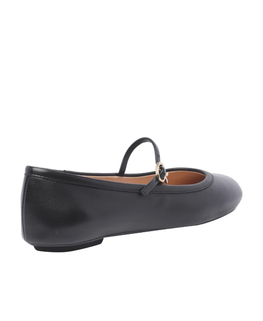 Carla Buckle-Strap Ballerina Shoes