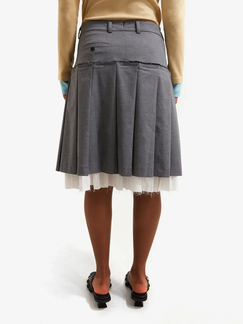 Pleated Midi Skirt