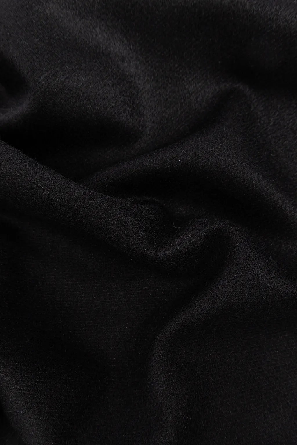 Logo Embroidered Fringed Scarf