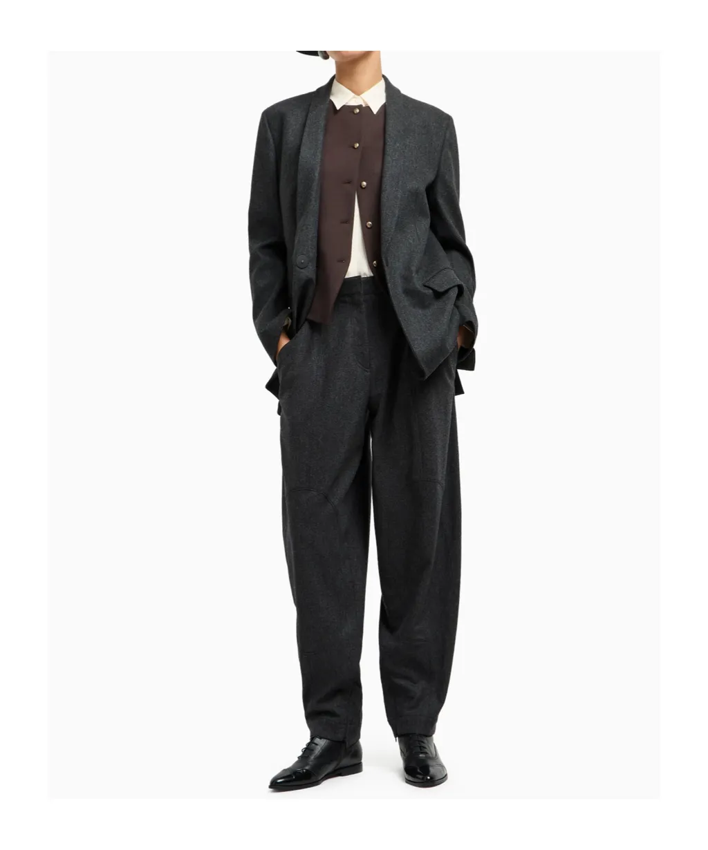 High Waist Tapered Trousers