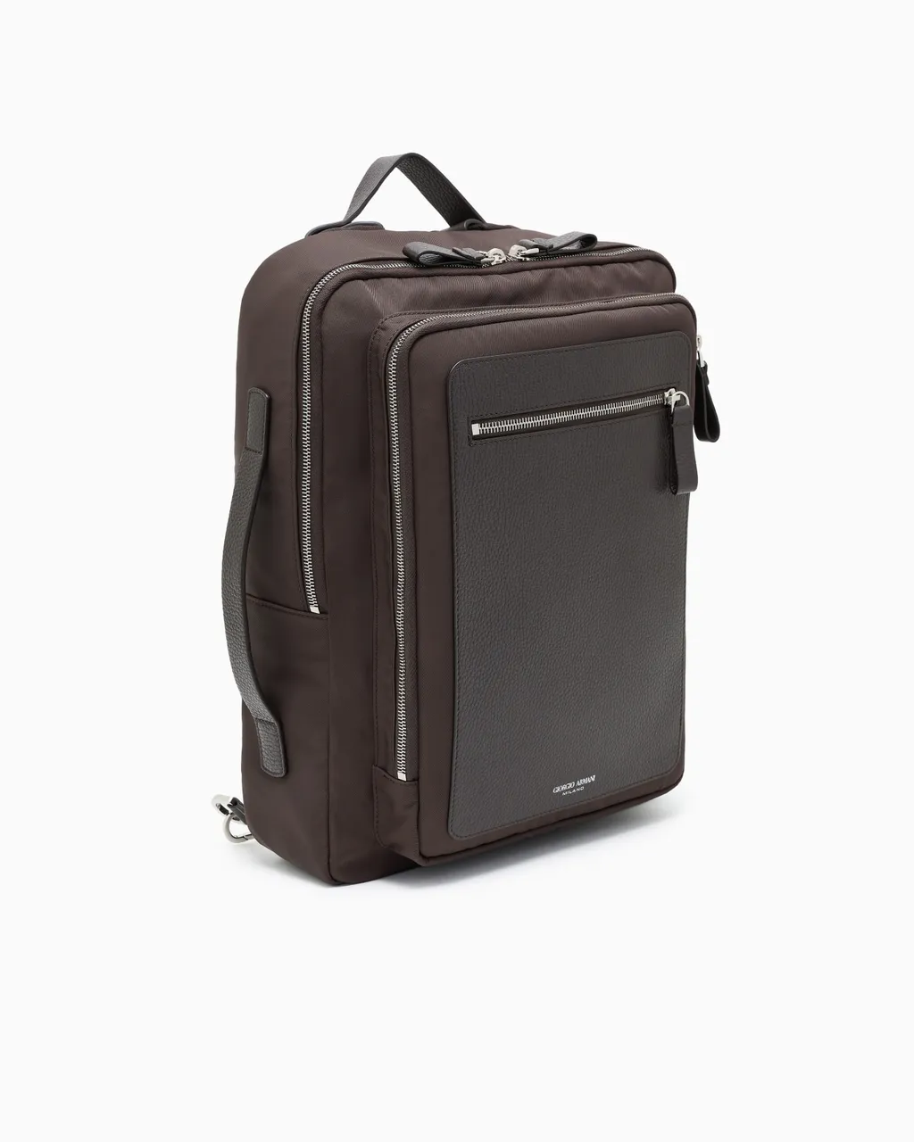 Logo Printed Zipped Backpack