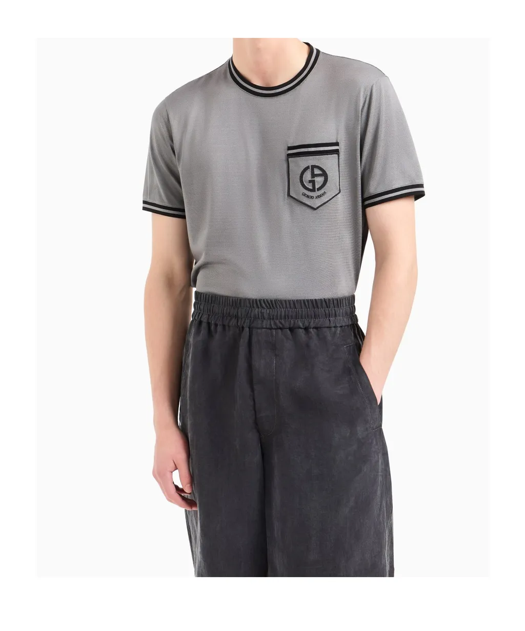 Logo Embroidered Crewneck T-Shirt