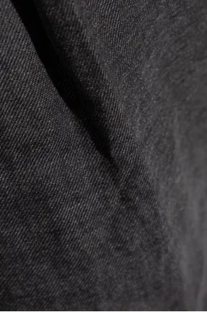 Pleated Straight Leg Trousers
