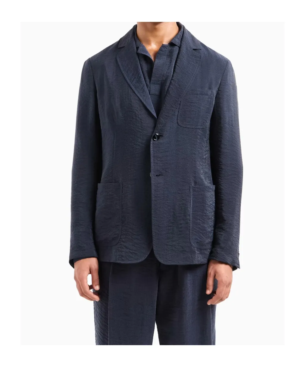 Single-Breasted Long-Sleeved Blazer