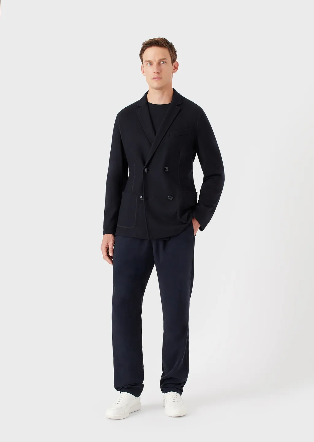 Drawstring Straight-Leg Trousers