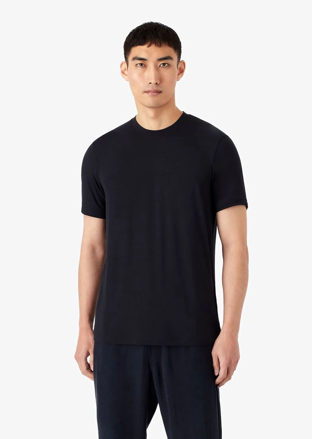 Short-Sleeved Round Collar T-Shirt